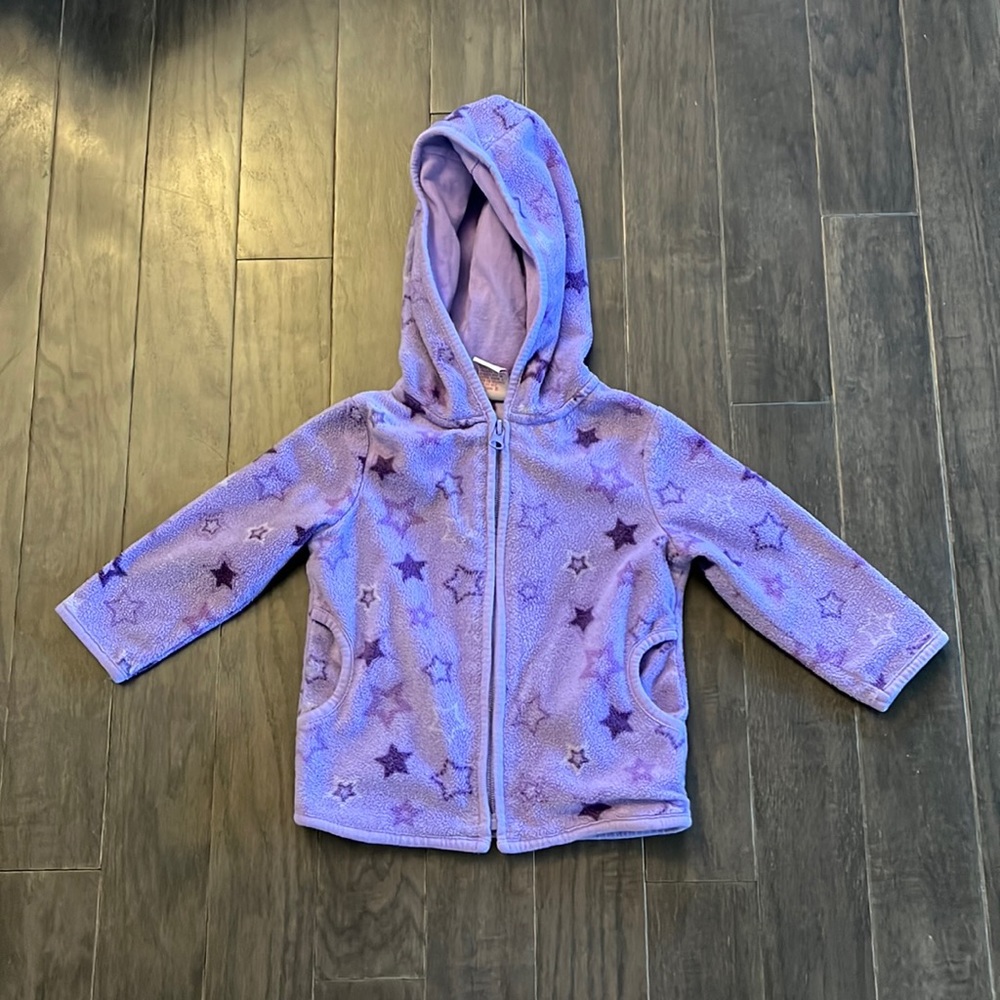 Girls Zip-up Hoodie (Size 12M)